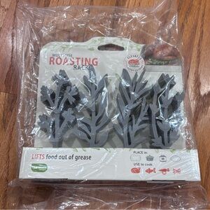 Talisman Designs Multiuse Roasting Rack - Gray Leaf Design